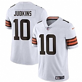 Men & Women & Youth Cleveland Browns #10 Quinshon Judkins White 2025 Vapor Limited Stitched Jersey,baseball caps,new era cap wholesale,wholesale hats